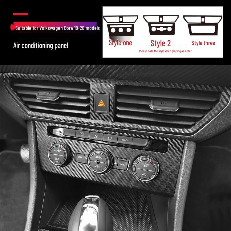 Carbon Fiber Center Console Door Anti-Scratch Sticker for Bora Viloran (2016-2021)