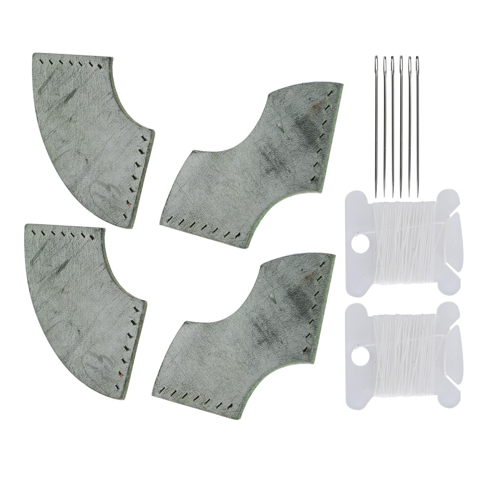 

2Set Page Corner Vegetable Tanned Leather Bookmarks Marker DIY Sewing Crafts Splicing Patch