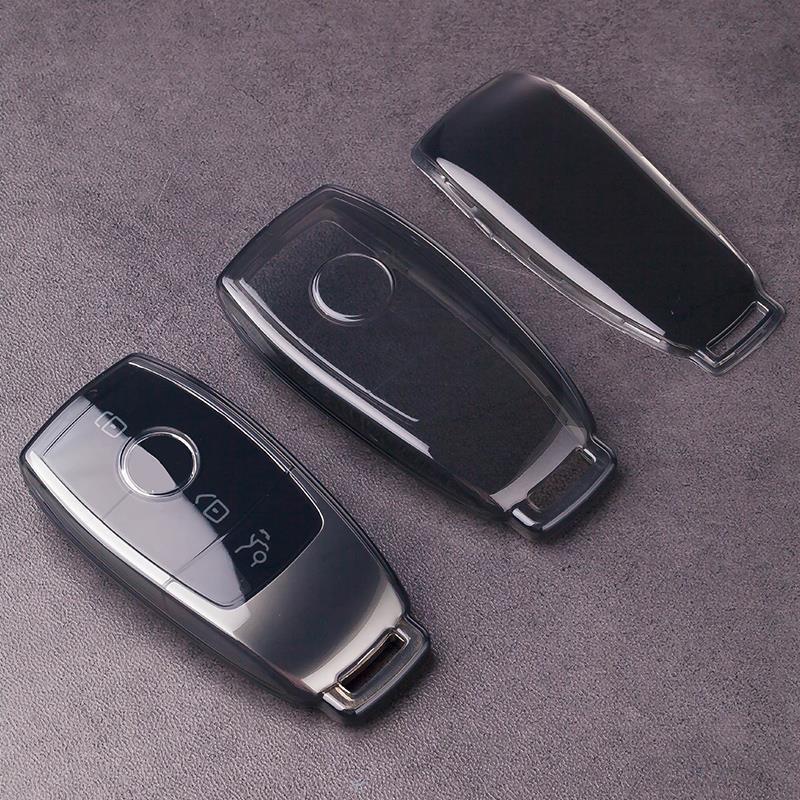 Transparent Key Cover for Mercedes E300L/E350EL/2024 GLE450/B200 with Large G Buckle