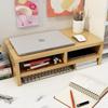 Double Layer Wooden Monitor Riser Stand