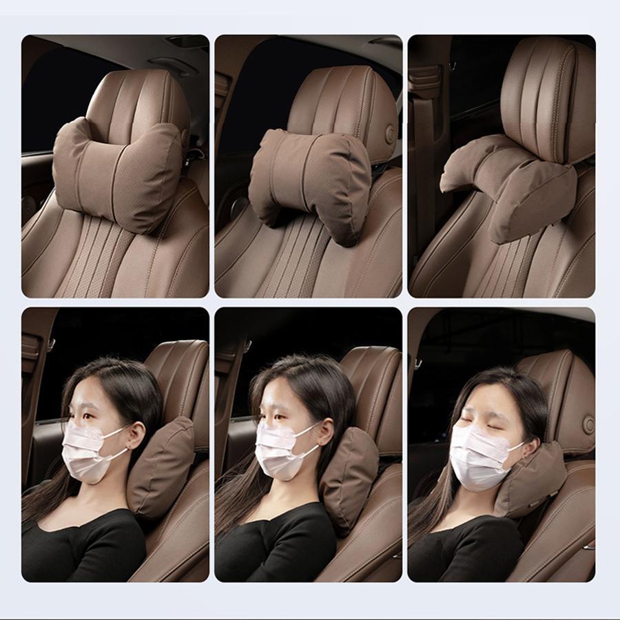 Universal Car Headrest Waist Pillow Car Accessories For Mercedes Benz AMG GLE C260 W164 W211 W212 Neck Pillow Lumbar Support