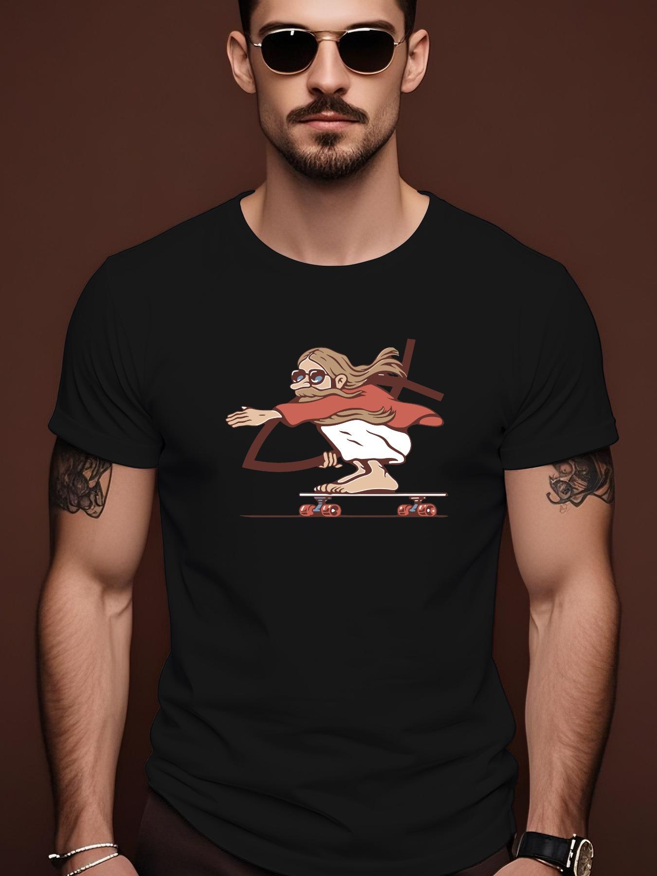 Summer Graphic Tshirt - Short Sleeve Crew Neck XXXXL