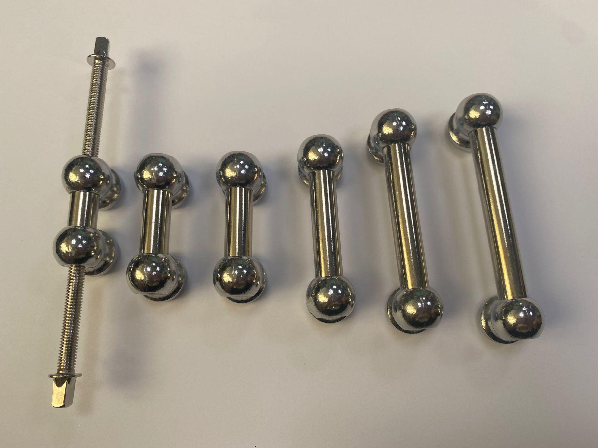 

Ludwig Silver Metal Drum Lug Set - Snare Drum Kit Accessories 4.5CM Long