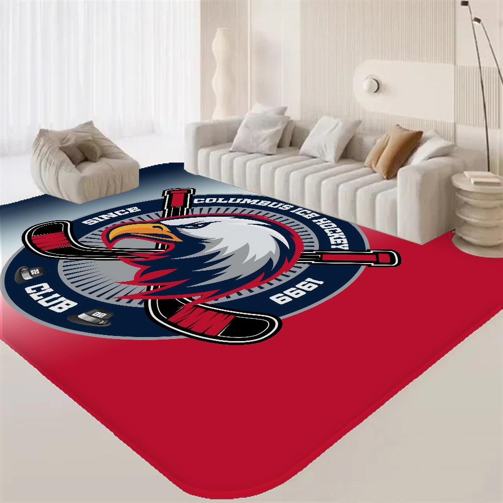Sports Ice Hockey Floor Mat Cheaper Anti-slip Modern Living Room Balcony Printed Bedside Mats