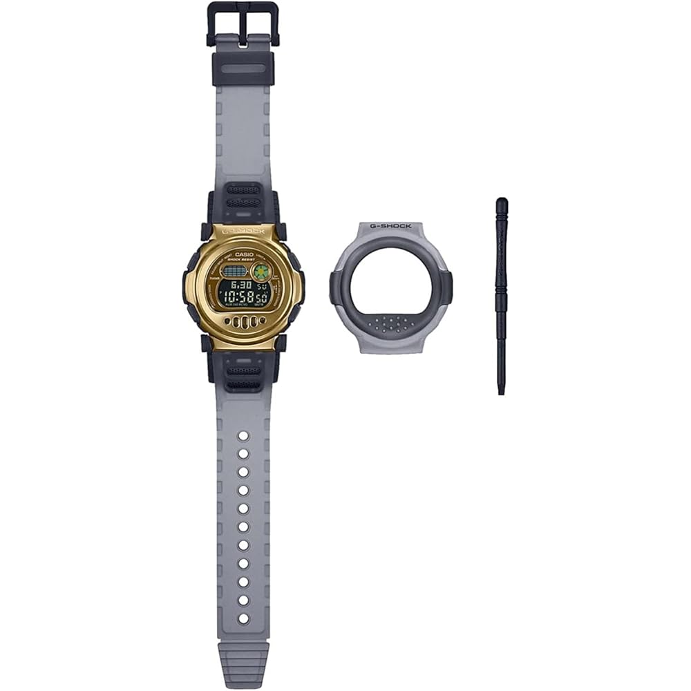 Casio G-Shock G-B001MVB-8 Gold Gray Bezel Men s Watch