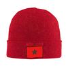 Morocco Flag Beanie Hats  Bonnet Hats FeUnisex Unisex Street Y2K Hippie Skullies Beanies Autumn Graphic Warm Caps