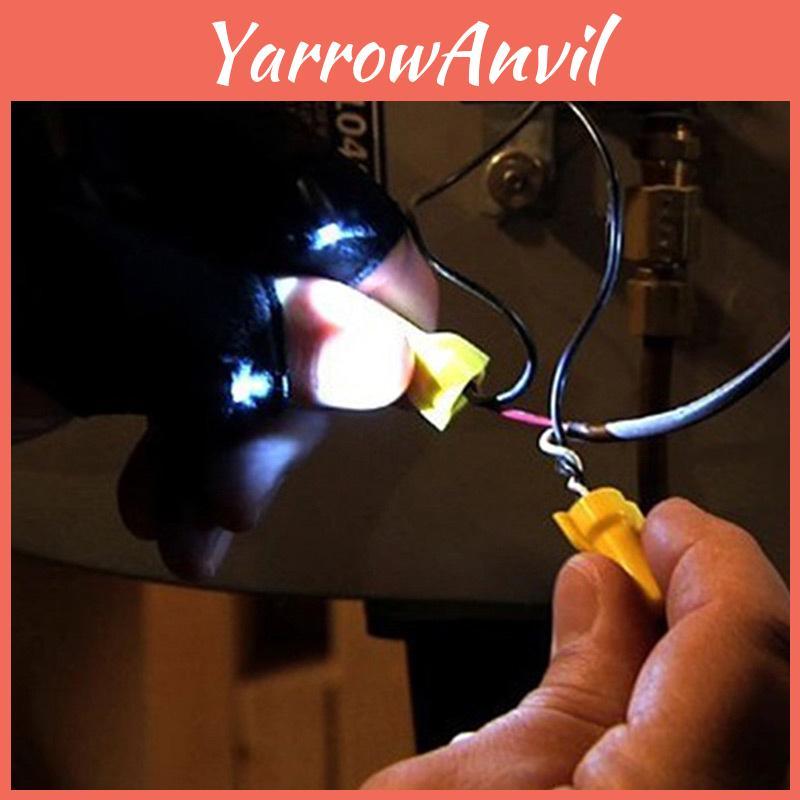 Luvas Iluminadas de Material de Algodão Perfeitas Para Pesca Noturna E Reparos Automotivos