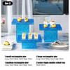 Dessert table Buffet table Food display rack Acrylic Cold Food Display Stand Hotel tea break table setup Ornament set Blue booth