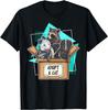 Adopt A Cat Opossum Raccoon Skunk Funny Wildlife Rescue Graphic Tee Casual Crewneck T-Shirt