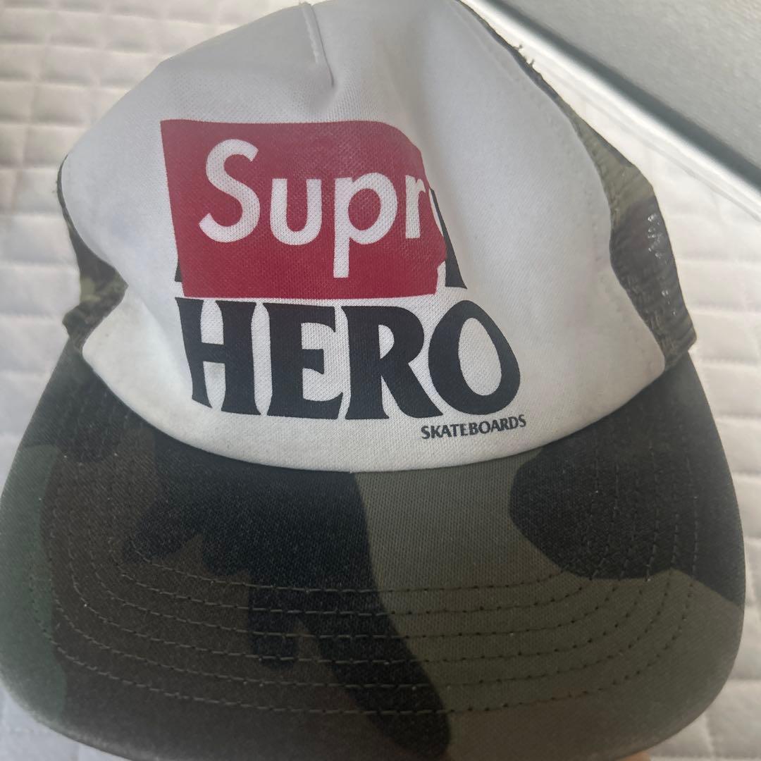 Used supreme mesh cap rare camo pattern made in US