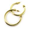 Les Trésors De Lily [N3687] - Gold 'Choreography' Hoop Earrings Ø 40 Mm 4 Mm