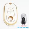 Smart Remote Car Key Case Cover Fob Bag For Mercedes Benz Eqs Eqe Class W206 W214 W223 C236 C E S Cle Glc Keyless Protector