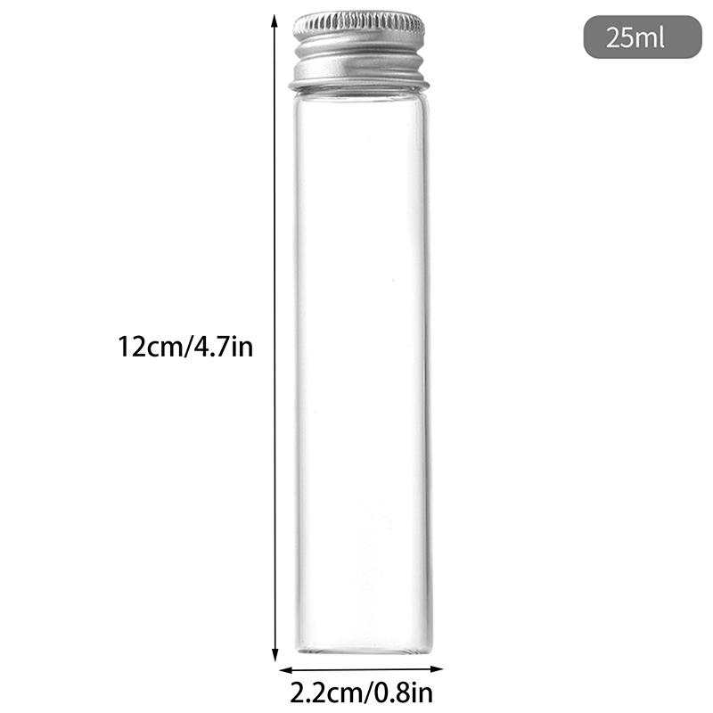 Coffee Bean Glass Tube With Aluminum Tool Bottled Tubes Grain Storage Wooden Sealed Airtight Canisters