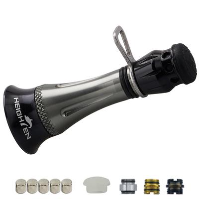 HEIGHTEN 48mm Reel Stand Custom Balancer for Abu Garcia Spinning Luminous Hook Line Stopper (Improved) Reels, Keeper, (Gunmetal & Black) (641)