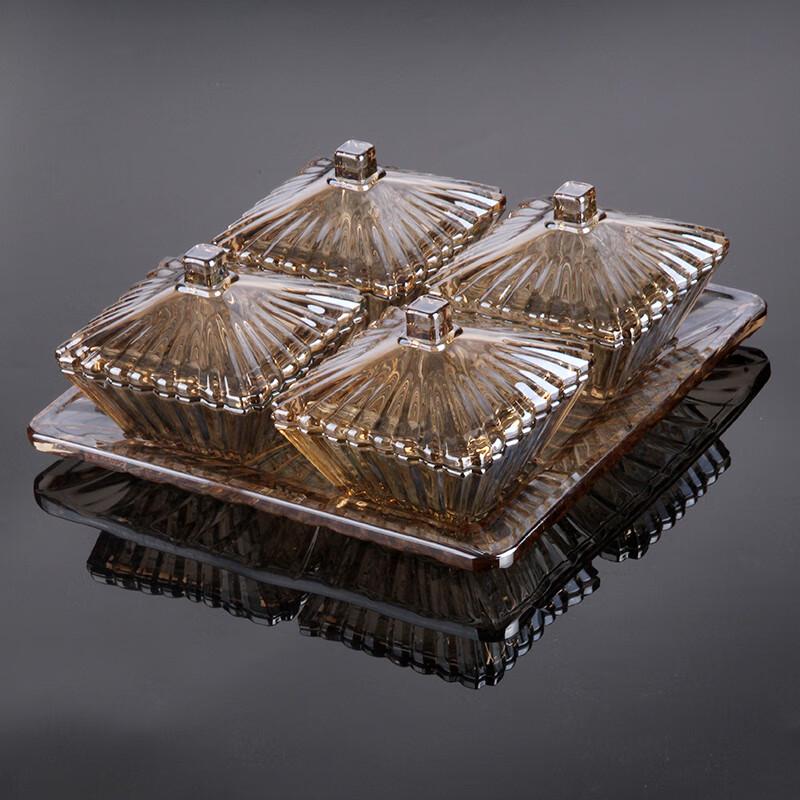 European Crystal Glass Fruit Plate