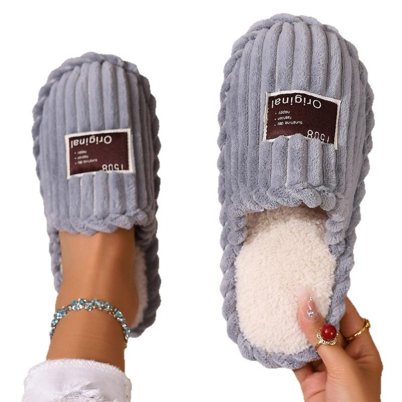 Baotou Women's Autumn and Winter Indoor and Outdoor Thick-soled Warm Plush Shoes Cotton Slippers Women's Foam