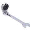 Flexible Head Gear Wrench 14mm Flare Nut Flex Gear Wrench Flex Head Ratchet Combination Wrench Open Design for Fuel Brake Air Conditioning Pipe Nuts C