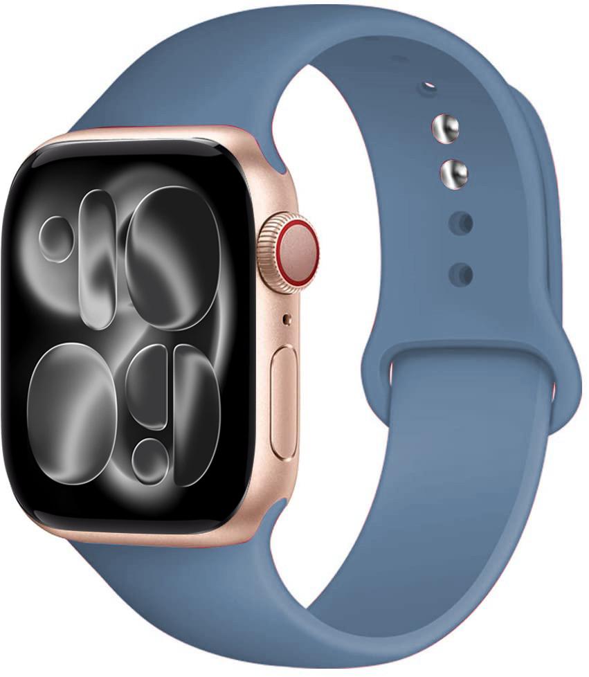 Silicone strap For Apple Watch 11 band 44mm 40mm 49mm 45mm 41mm 38 46mm 42mm correa bracelet iWatch series 9 8 7 6 SE ultra 2 3