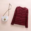 2022 Women's Slim-Fit Collarless Down Jacket - Lightweight Autumn/Winter Round Neck