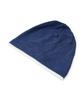 Eondeokeonteulol Cool Two-Tone Color Block Cotton Long Loose Fit Hat Beanie / Layered Slub / Blue