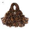 Fasce per Capelli Bandane Classiche Stampa Leopardo Taglia Grande Donne Musulmane alla Moda Voile Morbido Hijab Sciarpe Stile Popolare Sciarpa Lunga Copricapo
