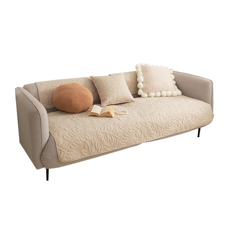 Solid Colour Modern Simple Living Room Sofa Cushion Cloth Cotton Sofa Cover Towel Cushion Sofa Cover Cover All-season Universal