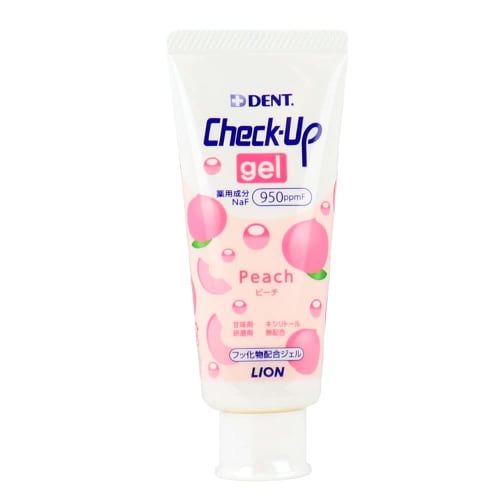 Lion Dental Check-Up Gel, Peach, 60g