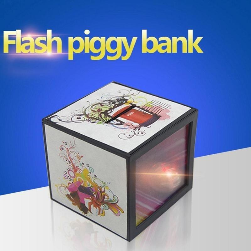 Funny Flash Magic Money Box Piggy Bank Coin Disappear Children Trick Toy PL