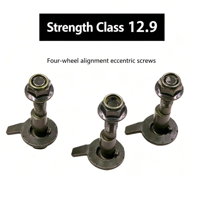 Precisions Wheel Cambers Bolt Alignment Screw for Car Suspension Alignment Includes Directional Metal Washers