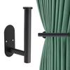 2 Pcs Black Wall Mounted Curtain Holdback Hooks Household Window Curtain Side Pull Back Fixed Holders Home Decor Accessories