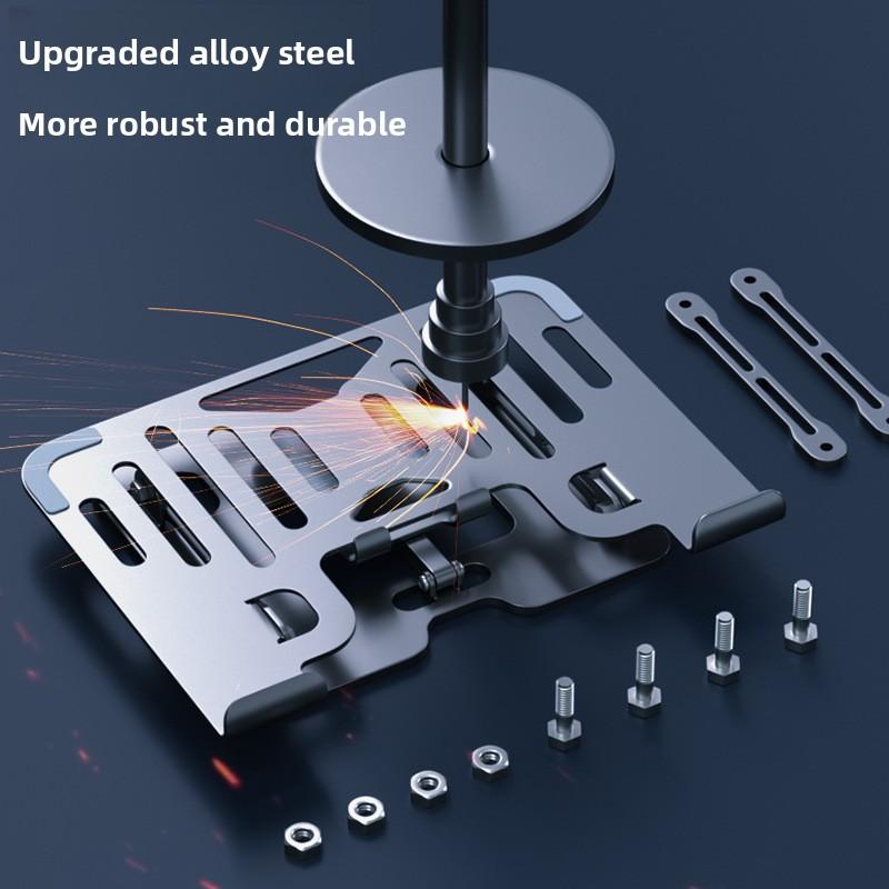 Mobile Phone Laptop Bracket 2-in-1 Heightening Vertical Heat Dissipation Folding Office Liftable Carbon Steel Bracket