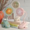 Desk Clip on Battery Powered Mini Fan 360° Adjustable USB Rechargeable Fan  Summer
