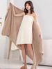 High-Density Oversized Coral Fleece Bath Towel Set for Men & Women