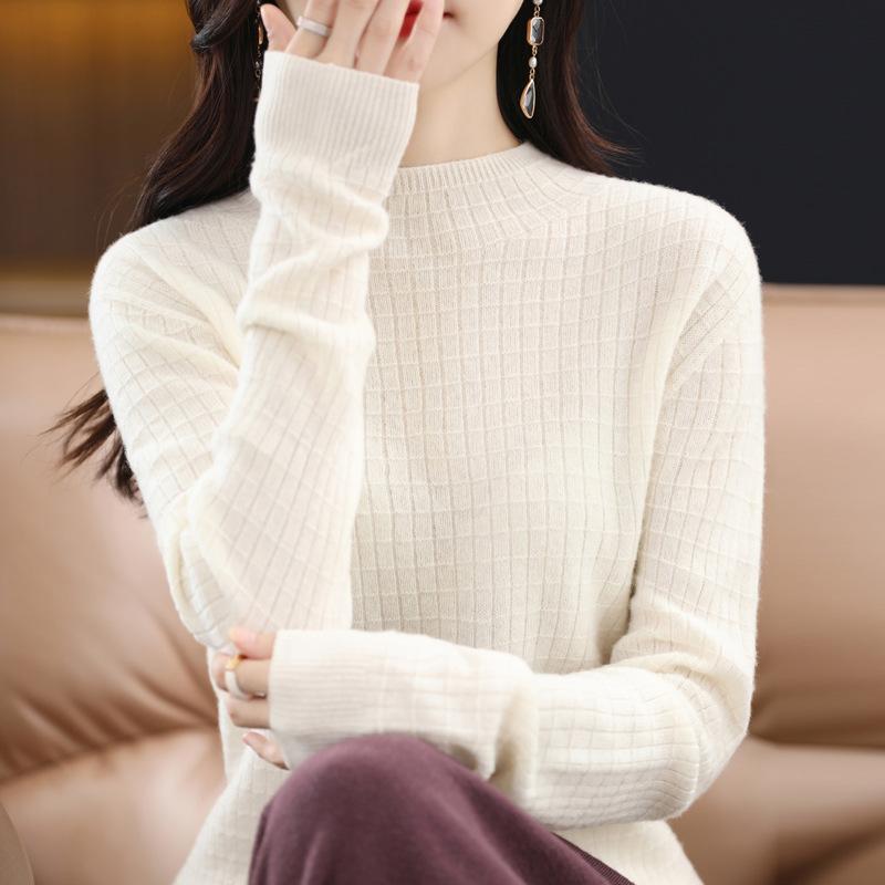 Autumn and Winter Knitted Blouse Relaxed Fit Slim Top