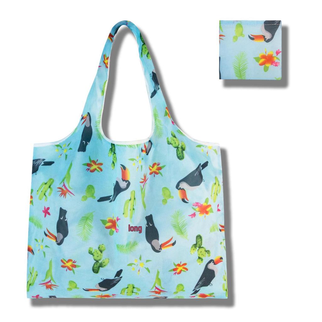 Eco-Friendly Large Capacity Foldable Tote Bag - Creative, Portable, Printed, and In Stock
