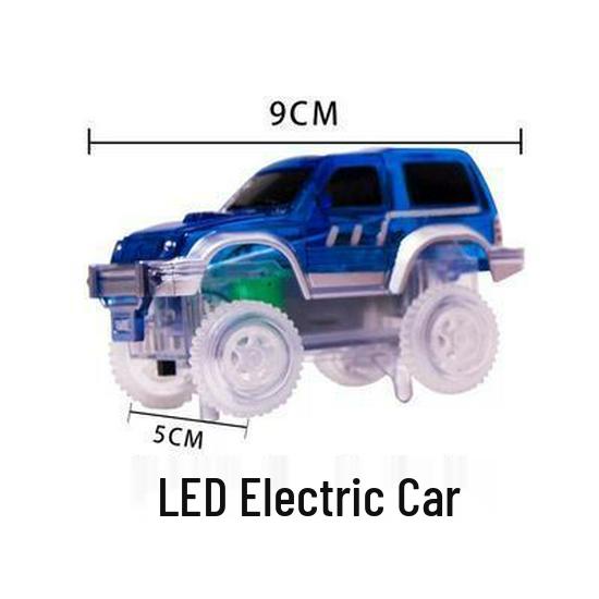 Colorful Magnetic Tiles and Car Race Track Set for Kids