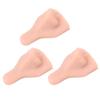 3 Stück Silikon-Nasenmodell Weich Flexibel Wiederverwendbar Simulation 3D Silikon-Nasenmodell zum Üben Leichte Hautfarbe
