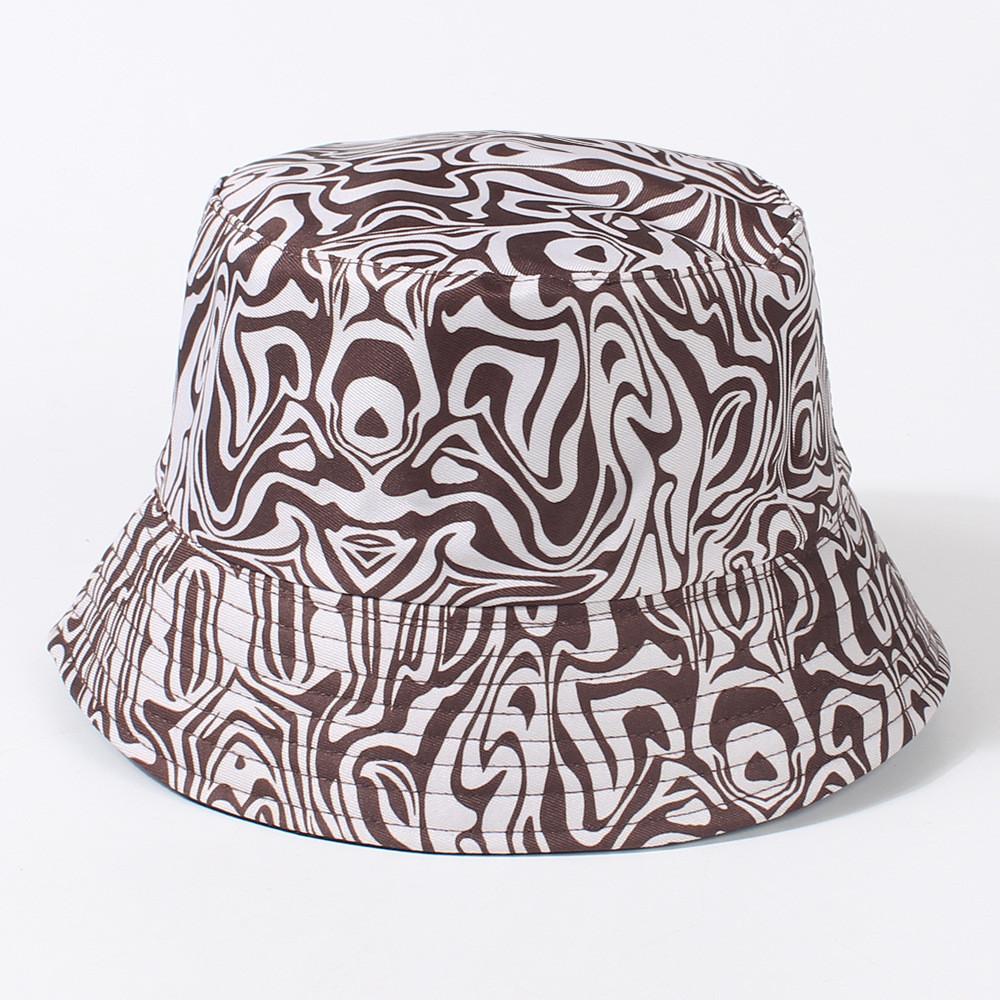 Stylish Fisherman Hat With Retro Zebra Pattern For Women In Spring Summer For Sun Protection