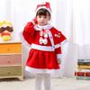 Fleece Children's Christmas Clothes Hat Kids Cosplay Clothes  Boys Girls