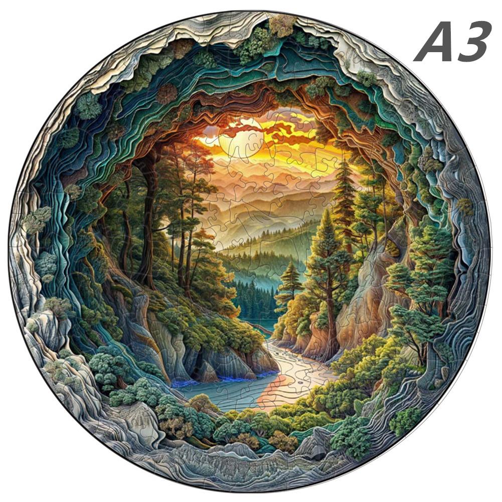 3D Winding Road Wooden Jigsaw Puzzle Scenery ontessori Games 3d Animal Wooden Puzzle Adults Christmas Board Games Ideal For