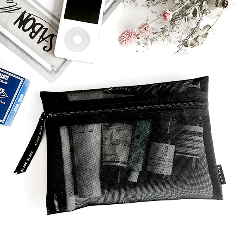 Сетчатый плоский кошелек II M [Черный]