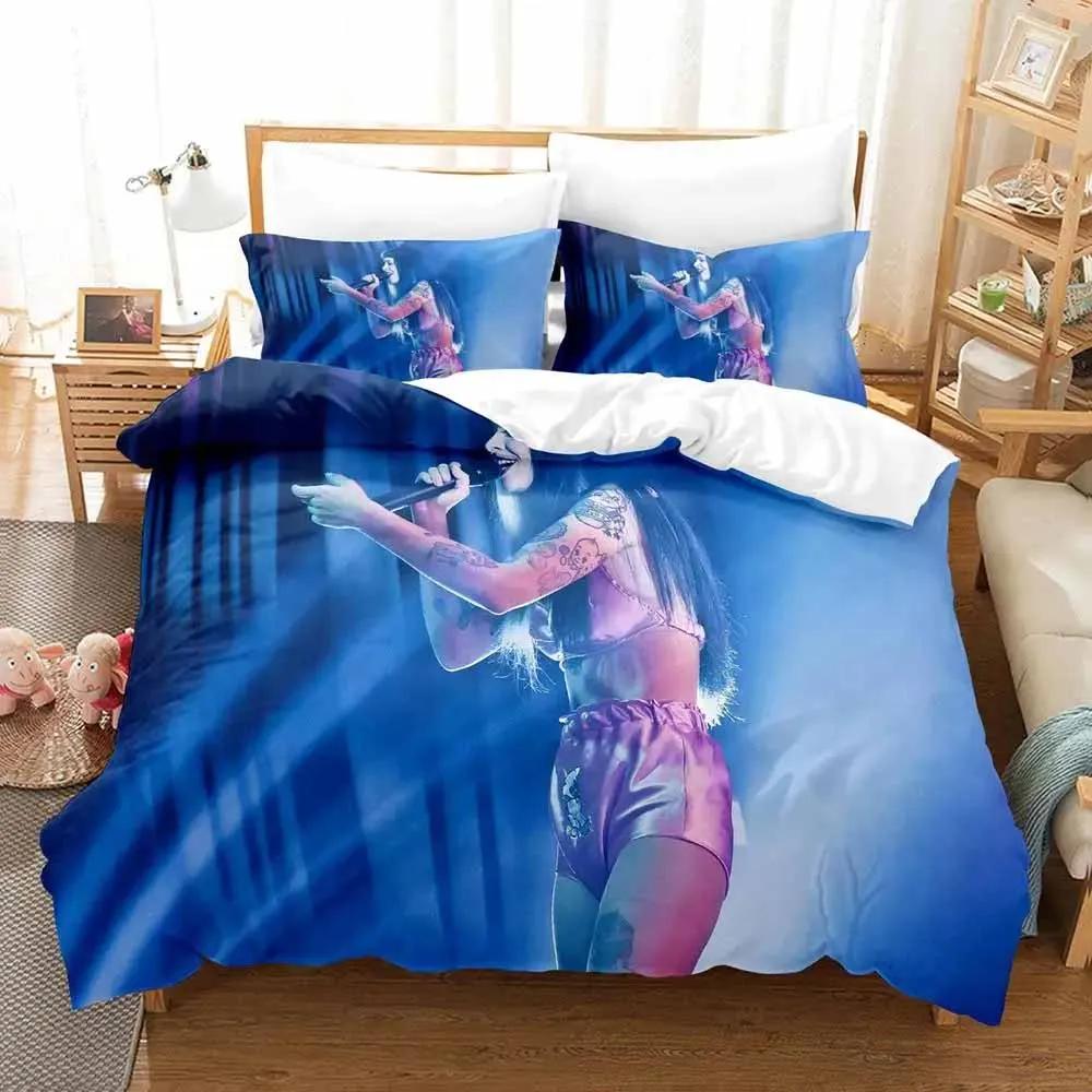 Sexy Singer Bedding Set Twin Single Queen King Size Bedclothes Aldult Bed Linen For Boys Bedroom Duvet Cover Bed Set