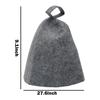 Wool Cap Sauna Hat Foldable Porosity Protection Shower Soft Solid Spa Bath With Hanging Loop 1pcs 27.6*9.1inches