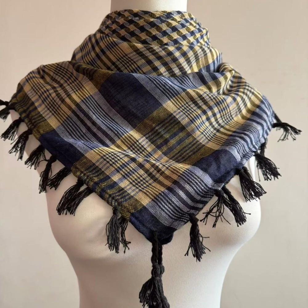 with Tassel Arab Shemagh Wrap Style Headscarf Arabic Scarf Head Neck Scarf Costume Events