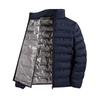 Men Winter White Duck Down Jacket Warm Thick Stand Collar Windproof Puffer Jacket Youth Simple Solid Waterproof Jacket