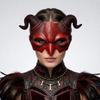 Cosplay Party Horned Devil Mask Pu Foam Festival Party Mask Creative Half Face Mask  Halloween