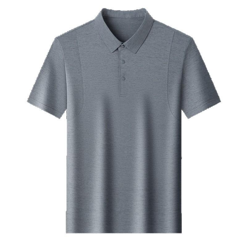 Men's Short Sleevepolo Quick-Dry Breathable Lapel Collar Printed Casual Fashion Versatile T-Shirt Top