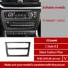 For BMW X1 E84 2011-2015 Carbon Fiber Center Console Gear CD Door Panel Trim Sticker Decoration Car Interior Tuning Accessories