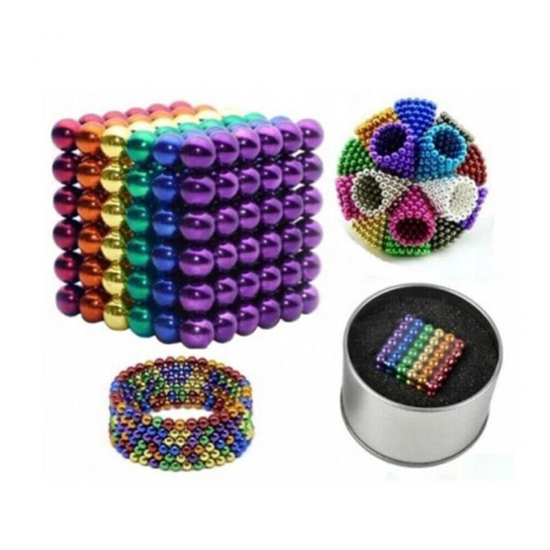 512-teiliges 5mm magnetisches Buck Ball Set mit N35 Neodym-Magneten zum kreativen Bauen, 3D-Puzzle & Stressabbau