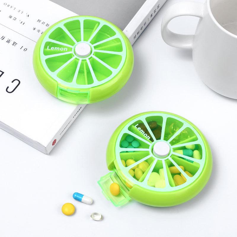 Compact Seven-Day Pill Organizer: Portable, Sealed, Large-Capacity Storage for Medications